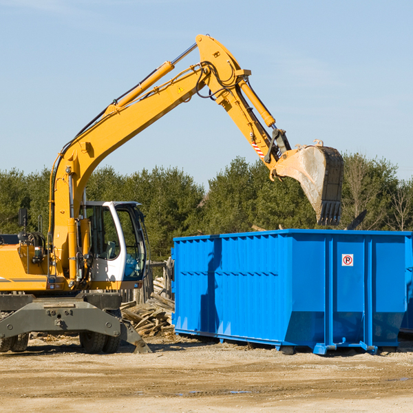 what size residential dumpster rentals are available in Brightwaters NY